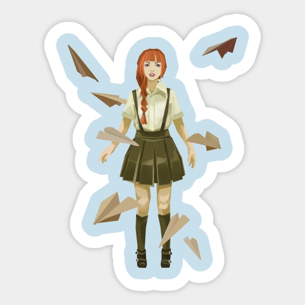 Paper Girl Sticker by AJams